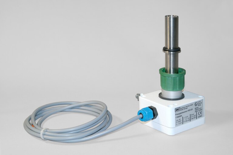 Schrägansicht Flüssigkeitsalarmsensor KS3 EX PTFE